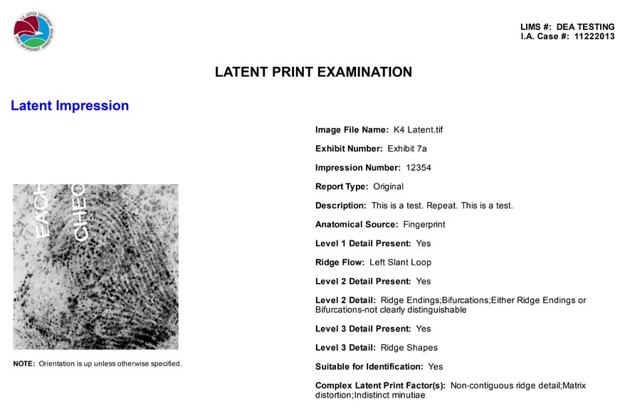 Latent Print Examinatation Court Document